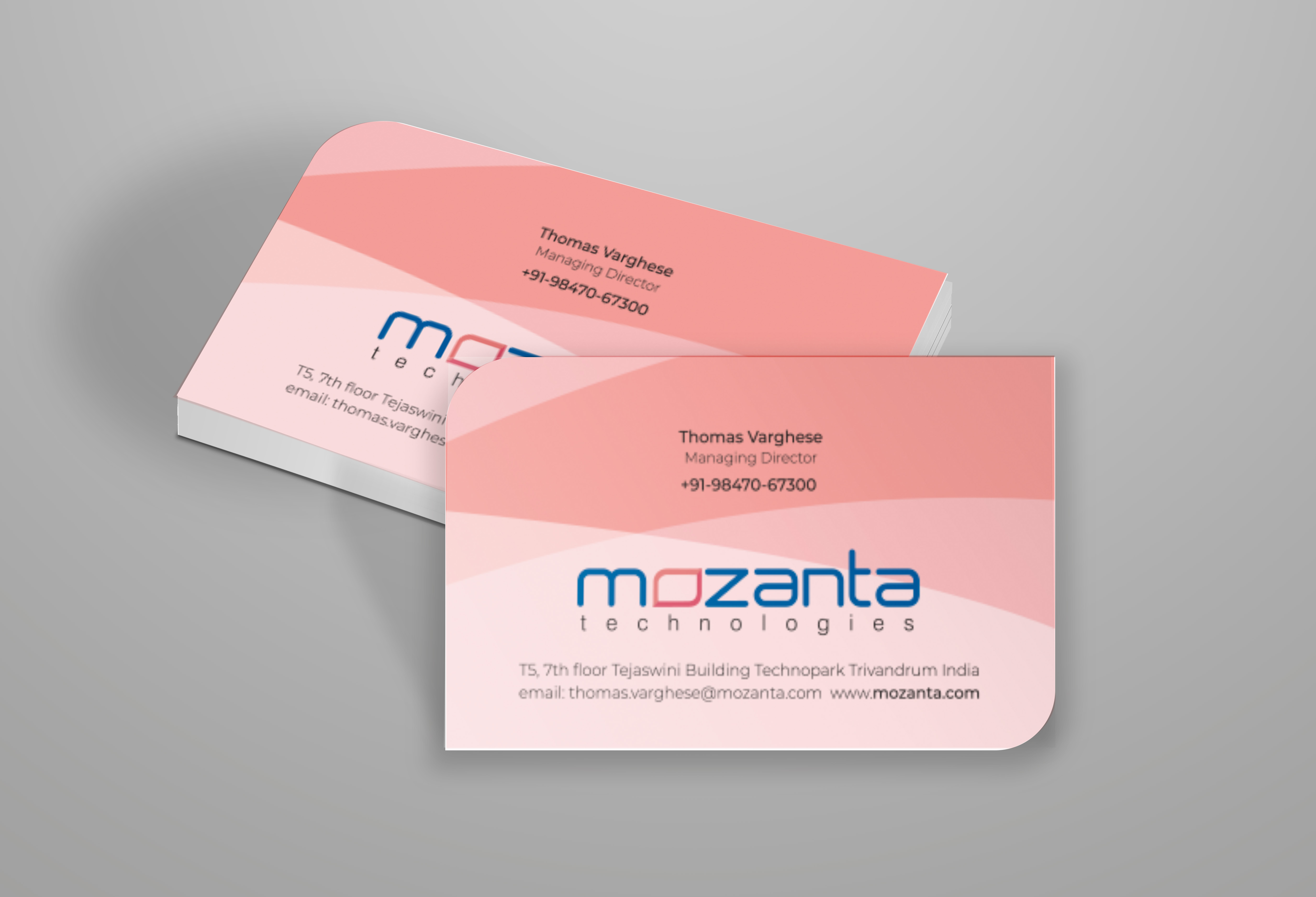 Mozanta Technologies envelope design